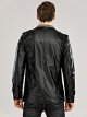 Men's Winter Stand Collar Leather Jacket Regular Solid Colored Daily Plus Size