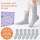 Women's Thin Cotton Socks,Soft Cotton Bootie Socks Women Above Ankle Crew Socks (6-Pairs With Present Box)