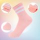 6 Pairs Neon Socks Neon Striped Crew Socks Tube Socks Striped Socks Men Women Ankle Socks Athletic Socks Short Socks